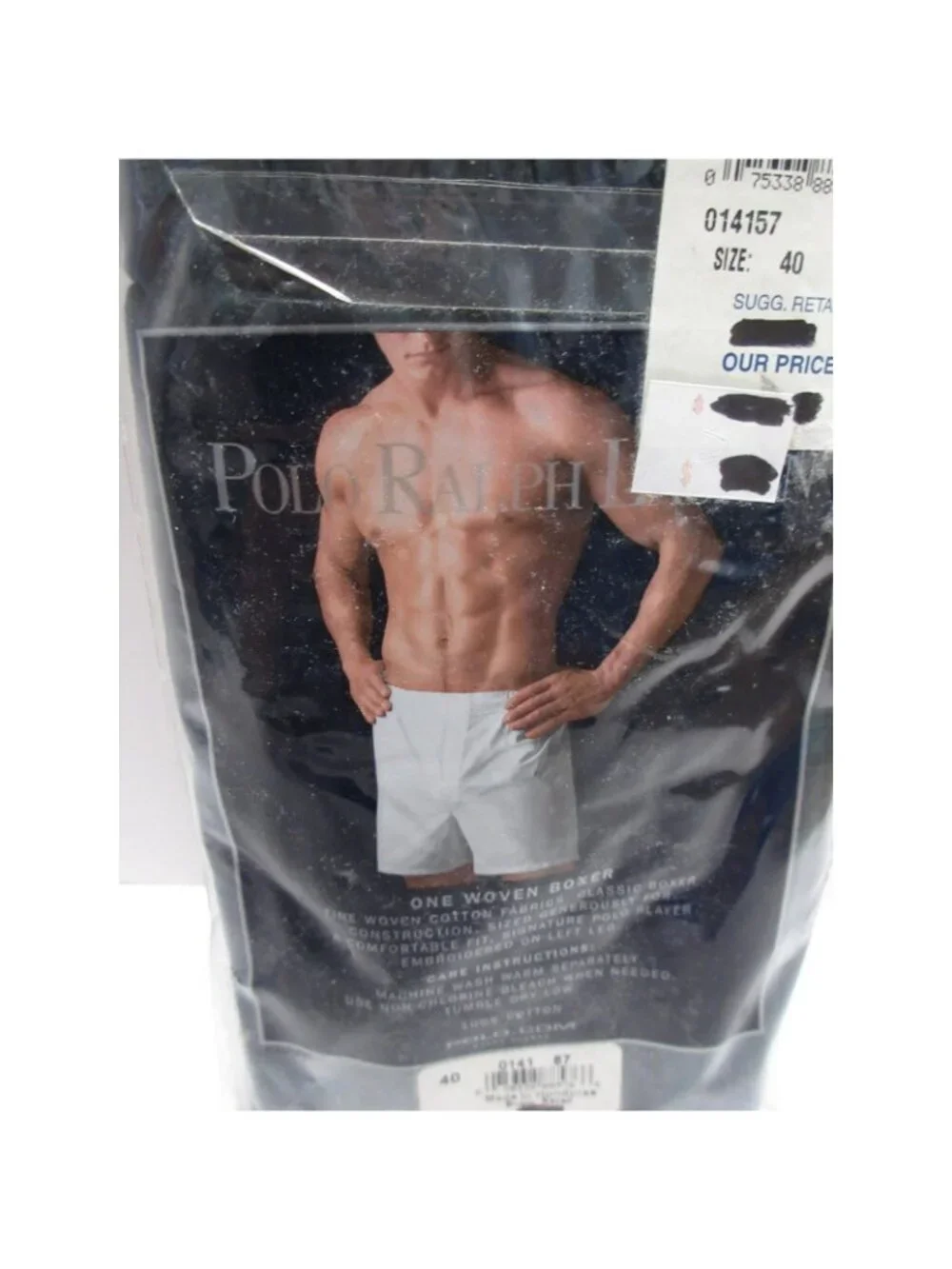 Polo Ralph Lauren Underwear 40 Boxer Plaid Woven Cotton Deadstock